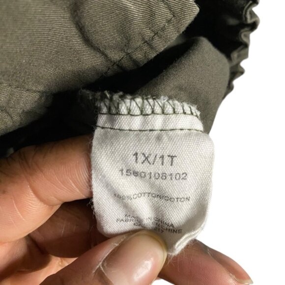 Warehouse One Women's Military Green Full Zip Lightweight Jacket - Picture 7 of 10